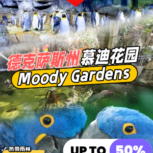 50% OFF Moody Garden, Texas, USA
